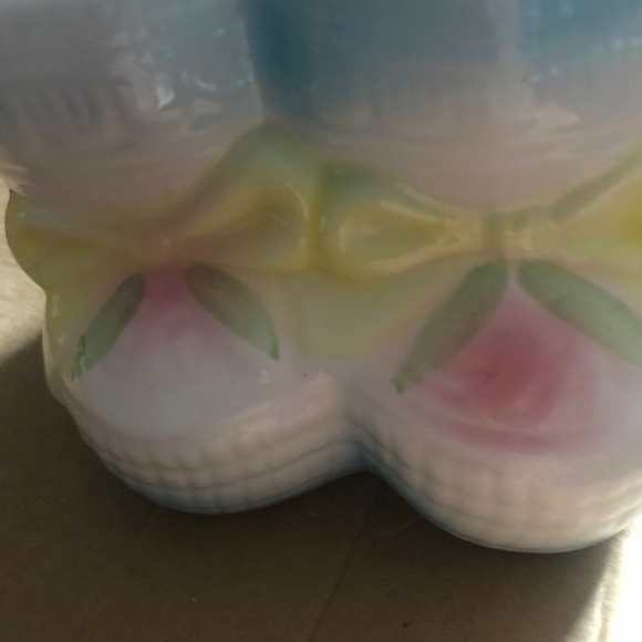 Vintage baby planter ceramic bootie/ newborn baby gift from the 60s - used - Picture 7 of 7